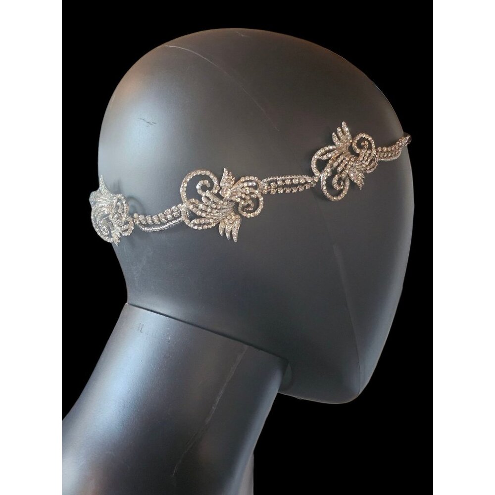 Crystal Swirl Hair Wreath